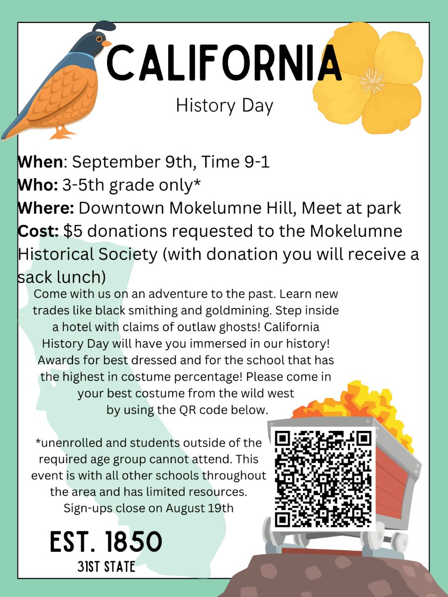 CA History day flyer